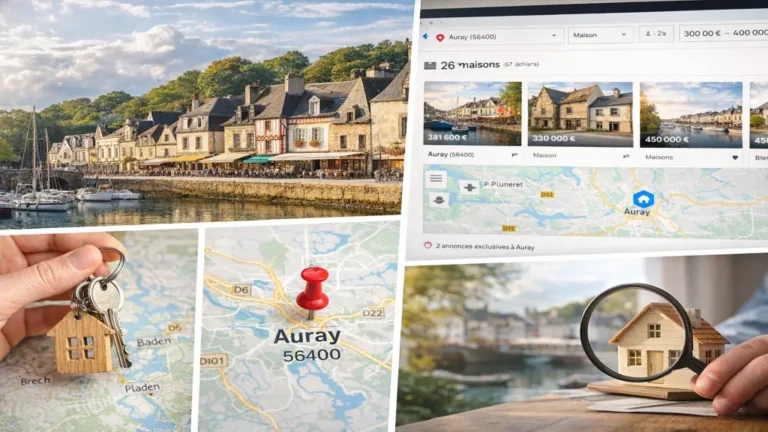 Maison à vendre à Auray avec vue sur le port de Saint-Goustan et recherche immobilière en ligne